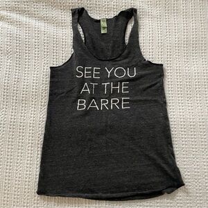 “See you at the barre” Racerback Tank